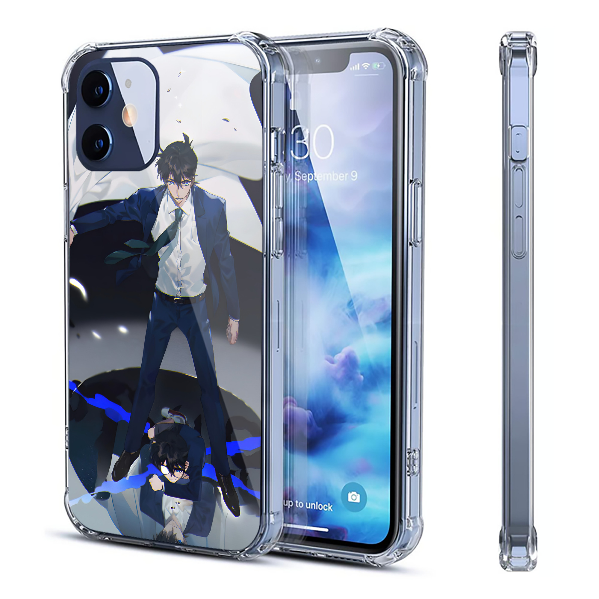 （画像用） 名探偵コナン Detective Conan 【iPhone 12シリーズ対応】透明スマホケース（クリアソフトケース）
